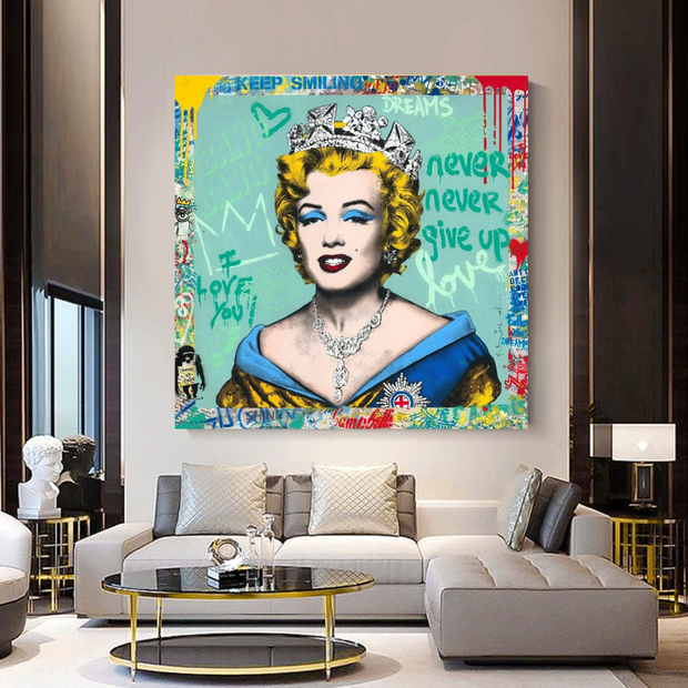 Crowned: Marilyn Pop Art - Discover the Iconic Piece-MinimalisticDecor.com