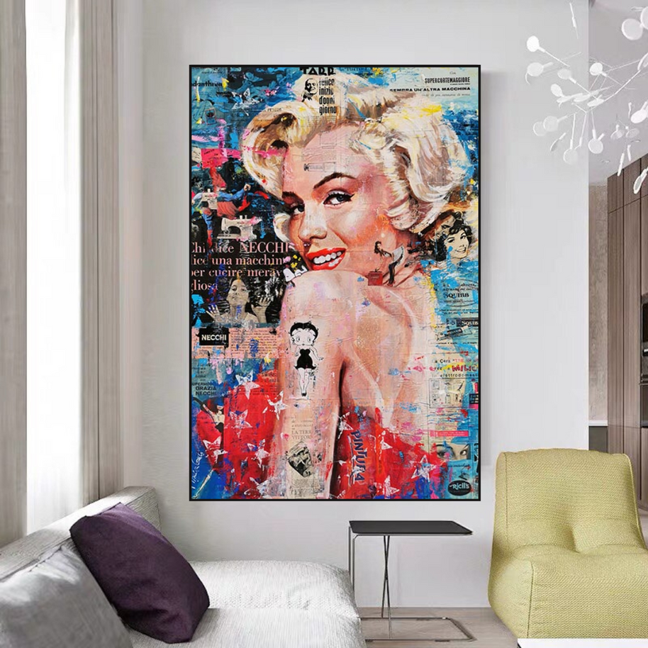 Crowned - Marilyn Pop Art: Expression of Iconic Beauty-MinimalisticDecor.com