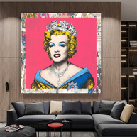 Crowned: Marilyn Pop Art – Perfect Blend of Royalty-MinimalisticDecor.com