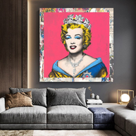 Crowned: Marilyn Pop Art – Perfect Blend of Royalty-MinimalisticDecor.com