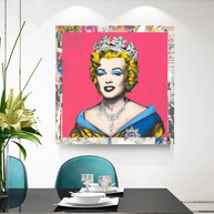 Crowned: Marilyn Pop Art – Perfect Blend of Royalty-MinimalisticDecor.com