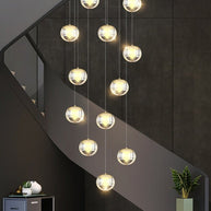 Crystal Ball Staircase Chandelier: Enhancing Your Space-MinimalisticDecor.com