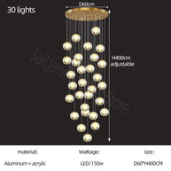Crystal Ball Staircase Chandelier: Enhancing Your Space-MinimalisticDecor.com