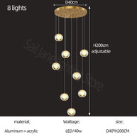 Crystal Ball Staircase Chandelier: Enhancing Your Space-MinimalisticDecor.com