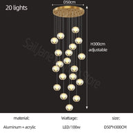 Crystal Ball Staircase Chandelier: Enhancing Your Space-MinimalisticDecor.com