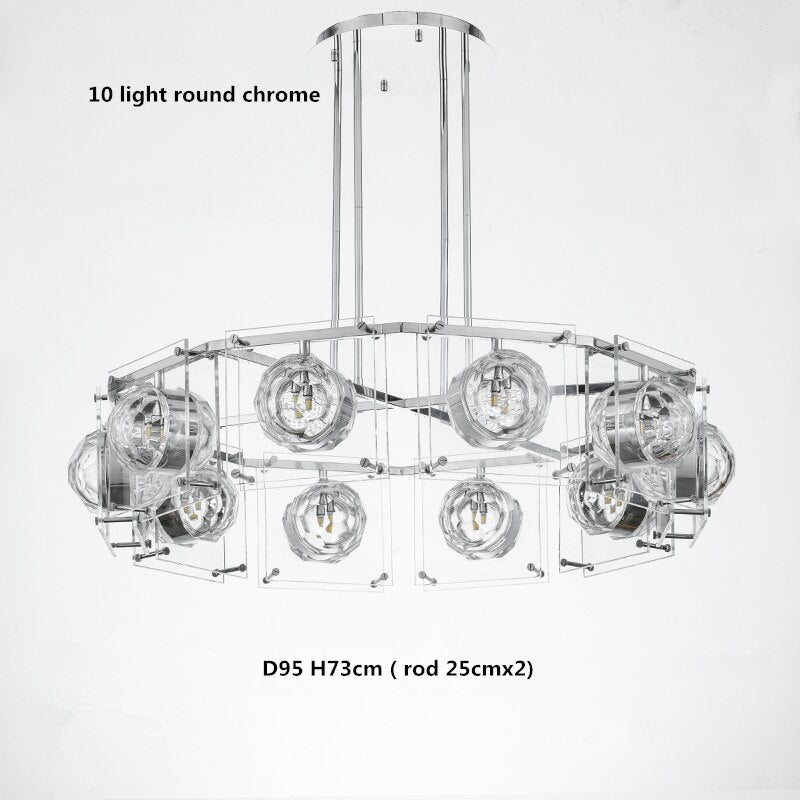 Crystal Balls Chandelier - Kitchen Island Lighting-MinimalisticDecor.com