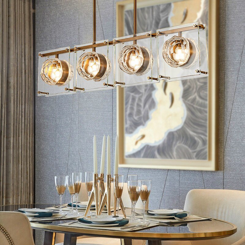 Crystal Balls Chandelier - Kitchen Island Lighting-MinimalisticDecor.com