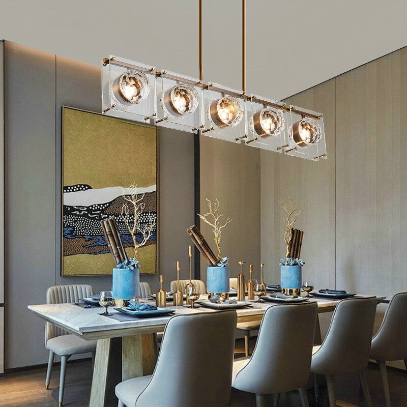 Crystal Balls Chandelier - Kitchen Island Lighting-MinimalisticDecor.com