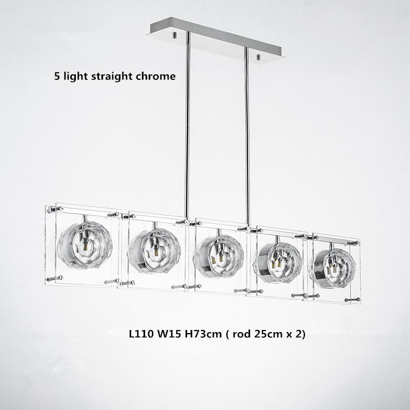 Crystal Balls Chandelier - Kitchen Island Lighting-MinimalisticDecor.com