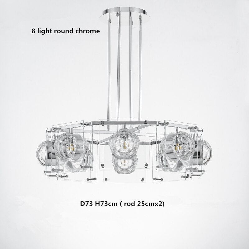 Crystal Balls Chandelier - Kitchen Island Lighting-MinimalisticDecor.com