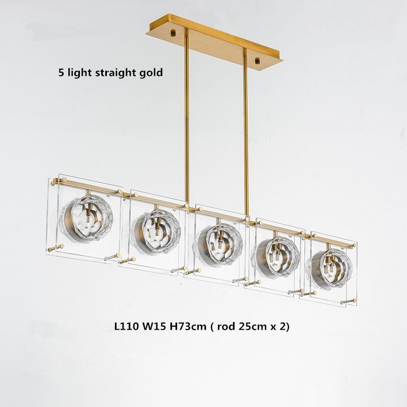 Crystal Balls Chandelier - Kitchen Island Lighting-MinimalisticDecor.com