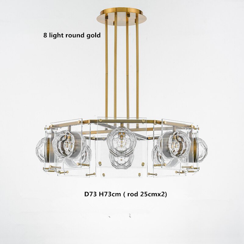 Crystal Balls Chandelier - Kitchen Island Lighting-MinimalisticDecor.com