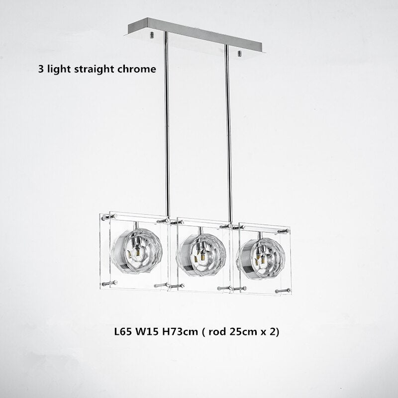 Crystal Balls Chandelier - Kitchen Island Lighting-MinimalisticDecor.com