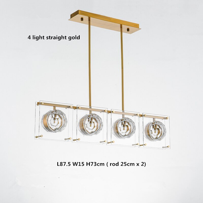 Crystal Balls Chandelier - Kitchen Island Lighting-MinimalisticDecor.com