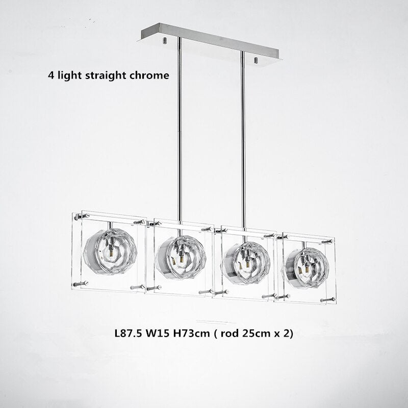 Crystal Balls Chandelier - Kitchen Island Lighting-MinimalisticDecor.com