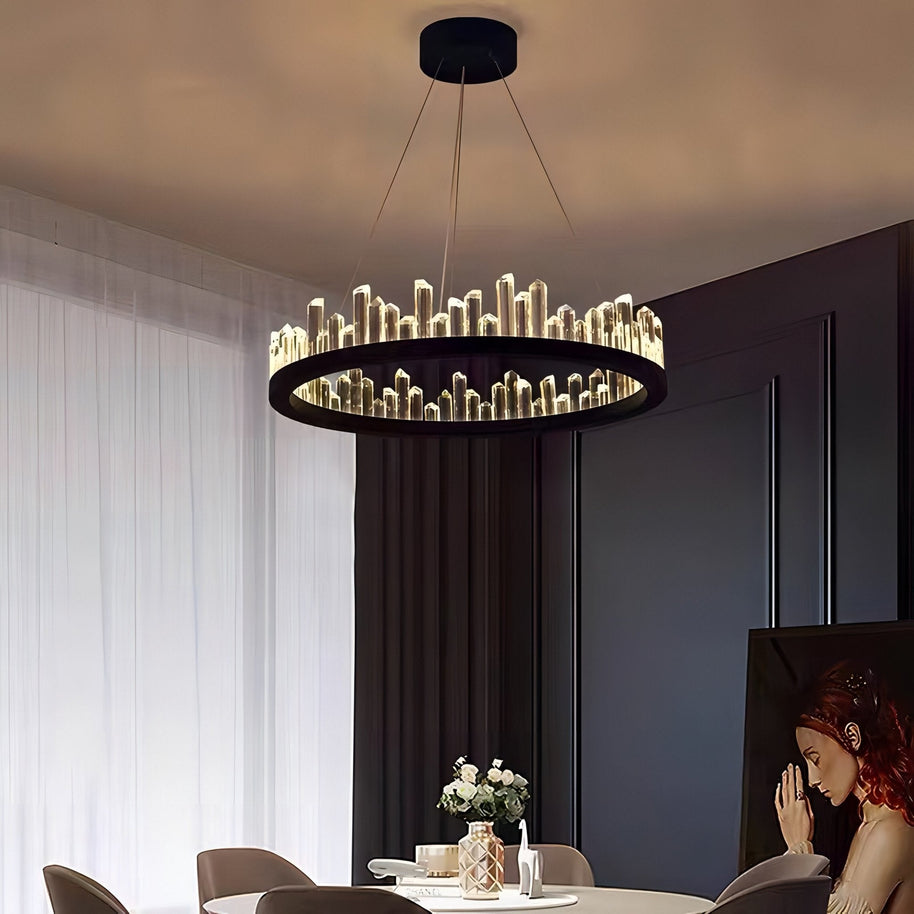 Crystal Chandelier: Exquisite Lustre for Elegant Spaces-MinimalisticDecor.com