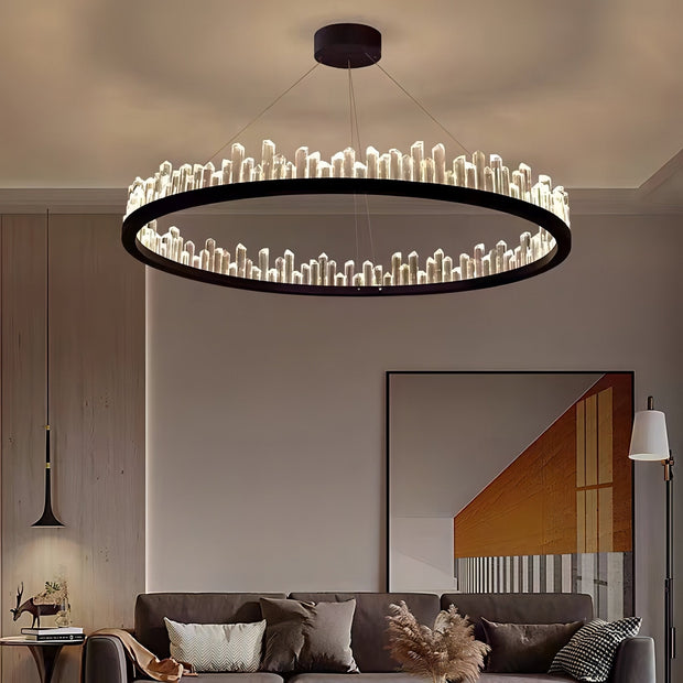 Crystal Chandelier: Exquisite Lustre for Elegant Spaces-MinimalisticDecor.com