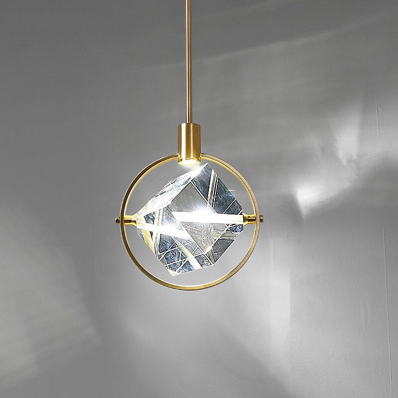 Crystal Cube LED Rotatable Pendant Chandelier-MinimalisticDecor.com