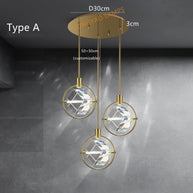 Crystal Cube LED Rotatable Pendant Chandelier-MinimalisticDecor.com