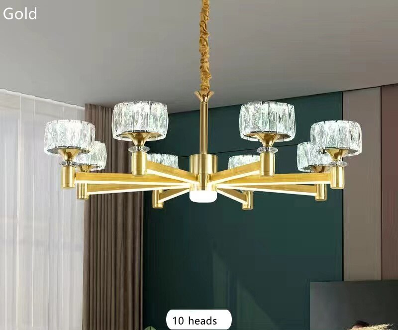 Crystal Cylinders LED Chandelier - Modern Lighting-MinimalisticDecor.com