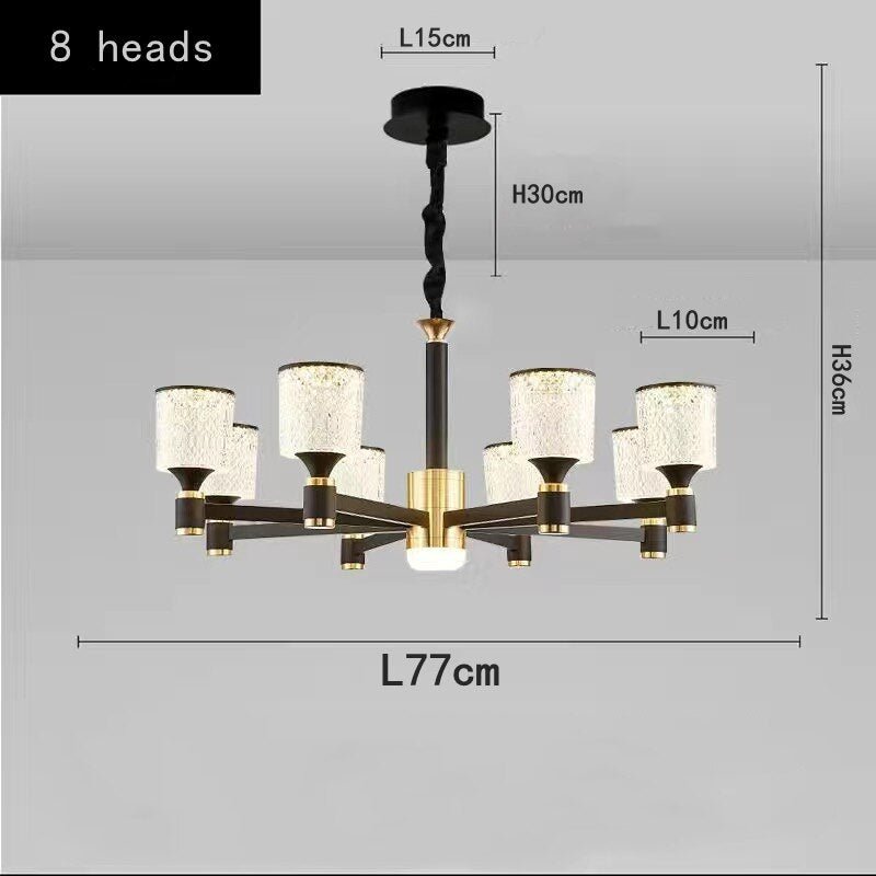 Crystal Cylinders LED Chandelier - Modern Lighting-MinimalisticDecor.com