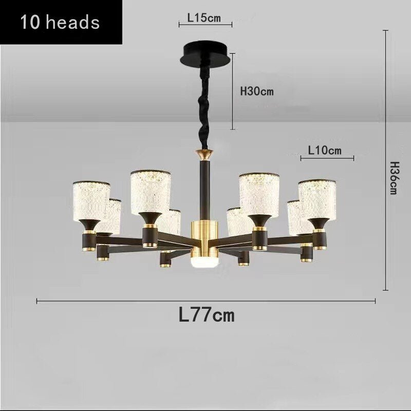 Crystal Cylinders LED Chandelier - Modern Lighting-MinimalisticDecor.com