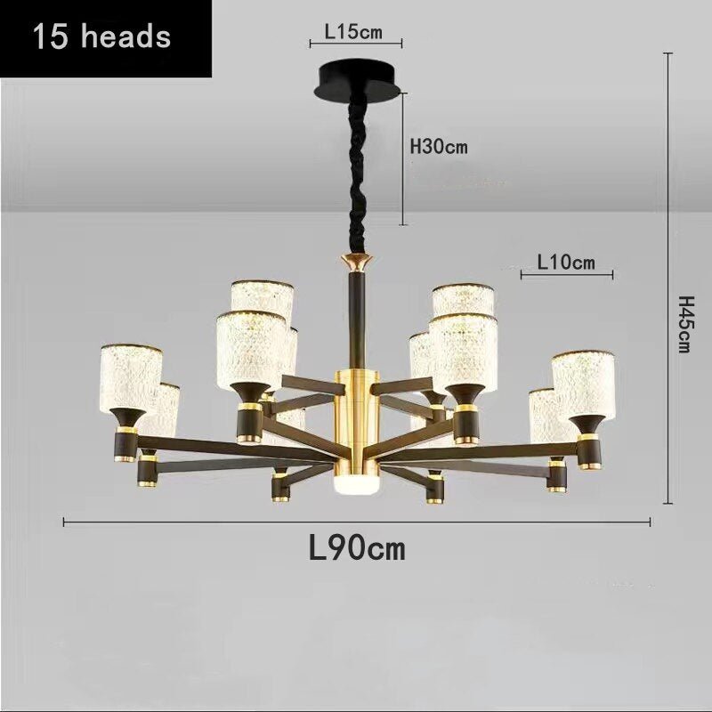 Crystal Cylinders LED Chandelier - Modern Lighting-MinimalisticDecor.com