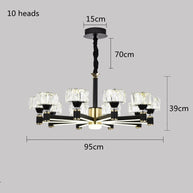Crystal Cylinders LED Chandelier - Modern Lighting-MinimalisticDecor.com