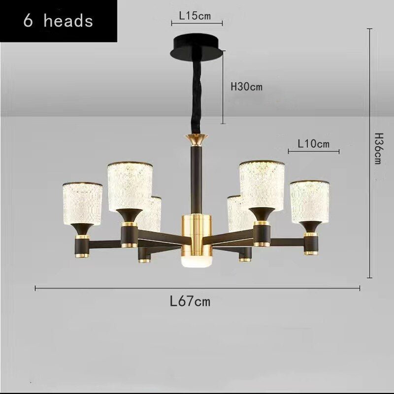 Crystal Cylinders LED Chandelier - Modern Lighting-MinimalisticDecor.com