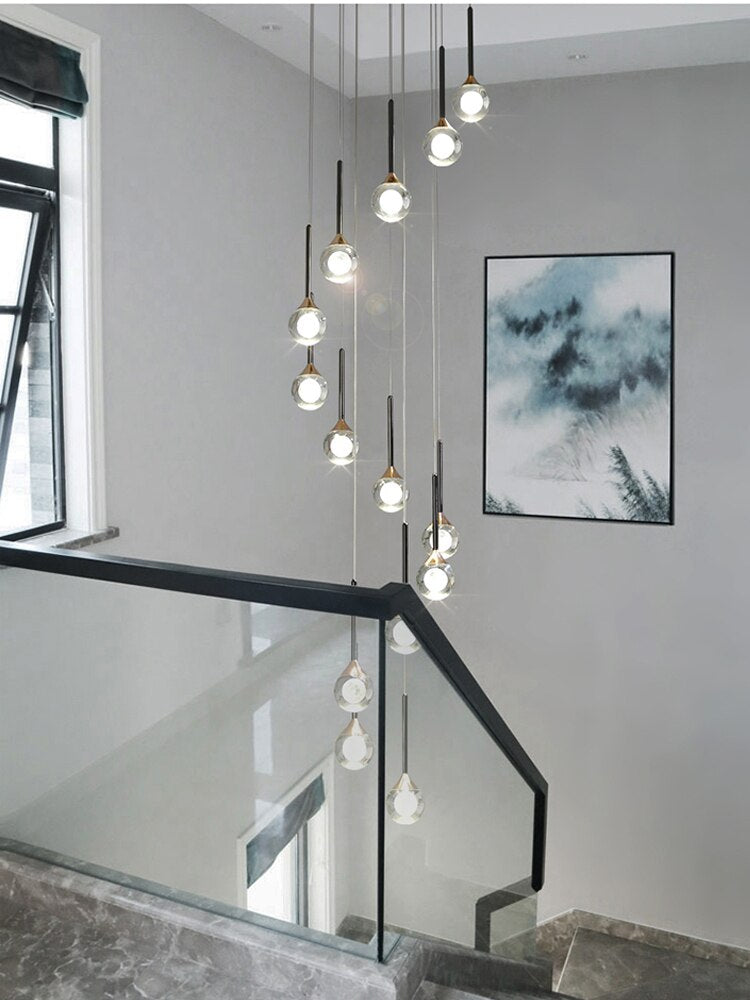 Crystal Drops Chandelier-MinimalisticDecor.com