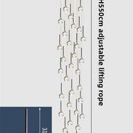 Crystal Drops Chandelier-MinimalisticDecor.com