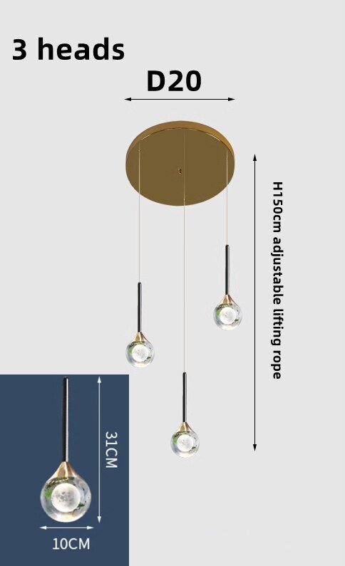 Crystal Drops Chandelier-MinimalisticDecor.com