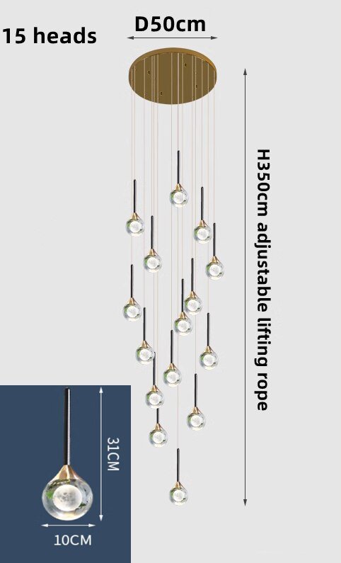 Crystal Drops Chandelier-MinimalisticDecor.com