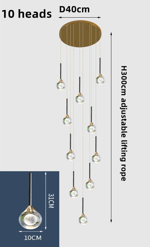 Crystal Drops Chandelier-MinimalisticDecor.com