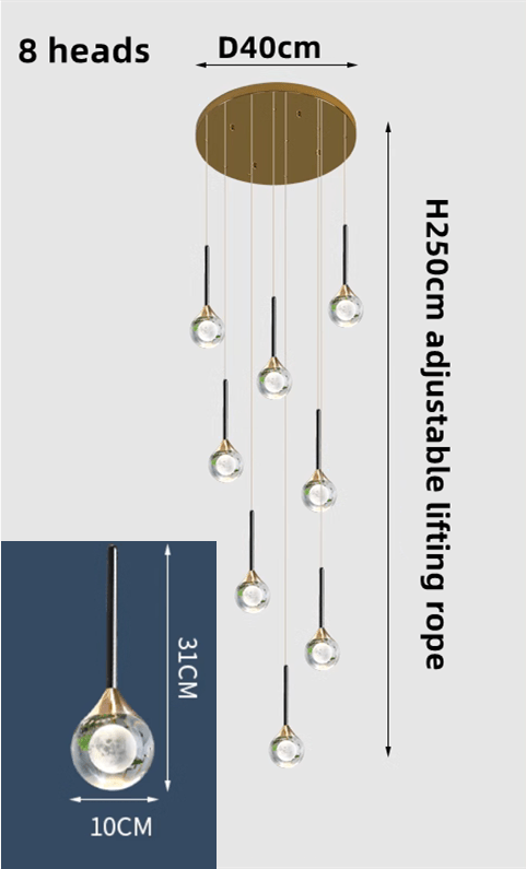 Crystal Drops Chandelier-MinimalisticDecor.com