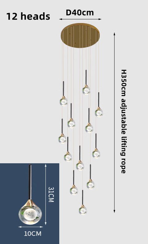 Crystal Drops Chandelier-MinimalisticDecor.com