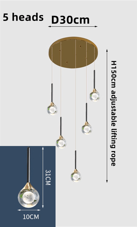 Crystal Drops Chandelier-MinimalisticDecor.com