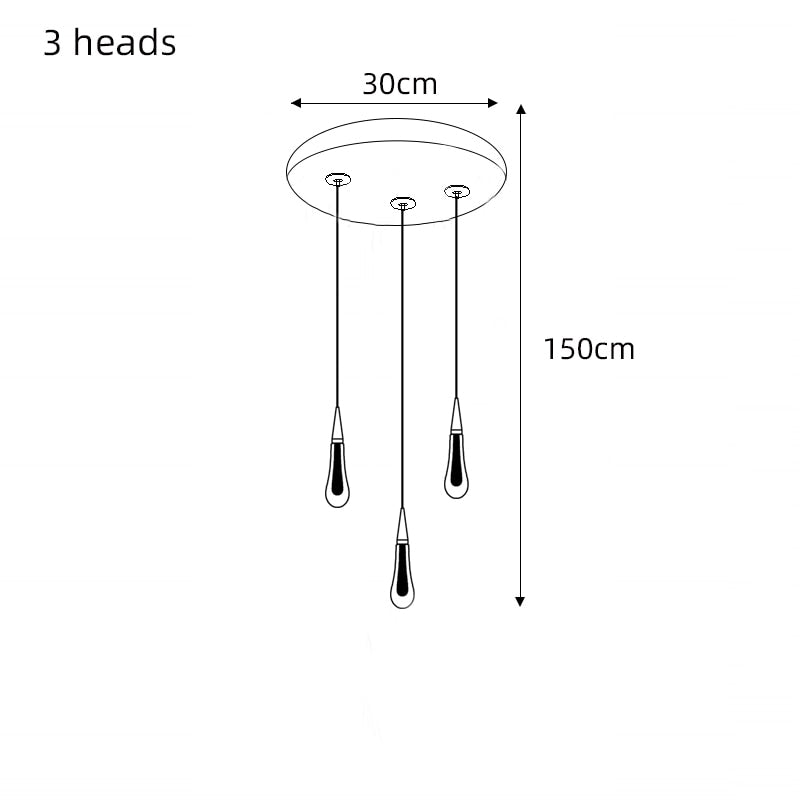 Crystal Drops Staircase Chandelier: Elegant Lighting-MinimalisticDecor.com