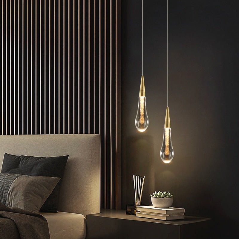Crystal Drops Staircase Chandelier: Elegant Lighting-MinimalisticDecor.com