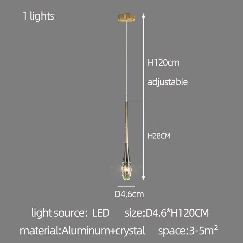 Crystal Drops Staircase Chandelier - Exquisite Home Lighting-MinimalisticDecor.com