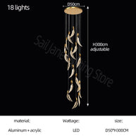 Crystal Feather Chandelier - Exquisite Lighting Décor-MinimalisticDecor.com