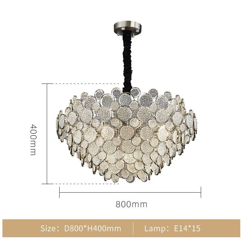 Crystal Glass Chandelier – Illuminate with Elegance-MinimalisticDecor.com