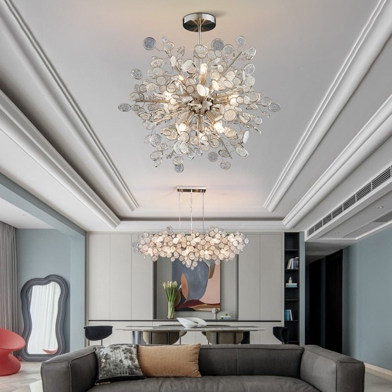 Crystal Glass Chandelier – Illuminate with Elegance-MinimalisticDecor.com