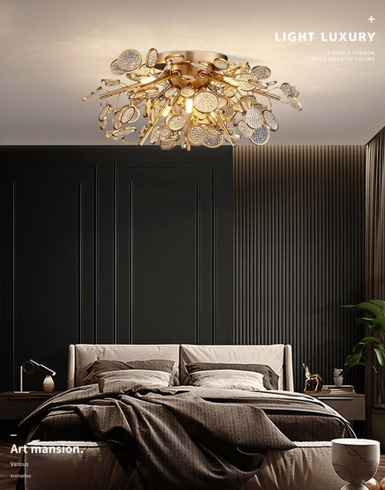 Crystal Glass Chandelier – Illuminate with Elegance-MinimalisticDecor.com