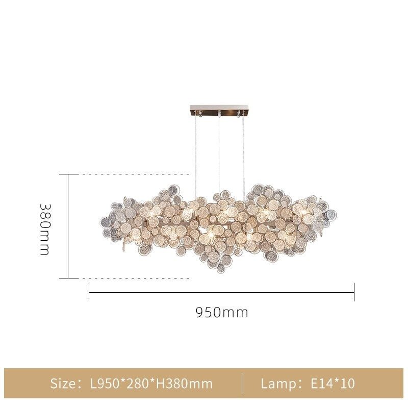 Crystal Glass Chandelier – Illuminate with Elegance-MinimalisticDecor.com