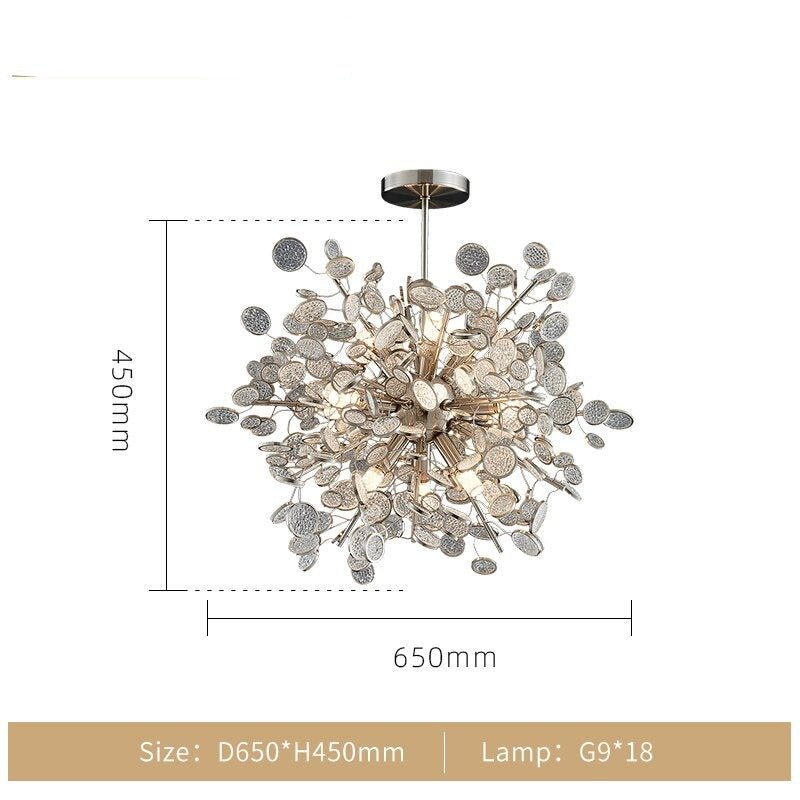 Crystal Glass Chandelier – Illuminate with Elegance-MinimalisticDecor.com
