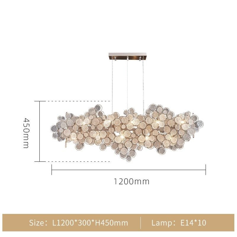 Crystal Glass Chandelier – Illuminate with Elegance-MinimalisticDecor.com
