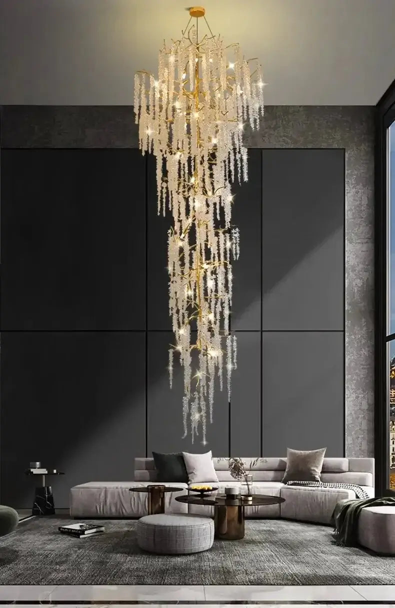 Crystal Grapes Vale Chandelier Lighting-MinimalisticDecor.com