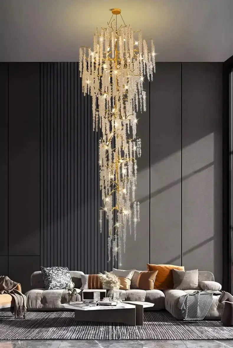 Crystal Grapes Vale Chandelier Lighting-MinimalisticDecor.com