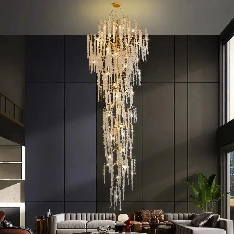 Crystal Grapes Vale Chandelier Lighting-MinimalisticDecor.com